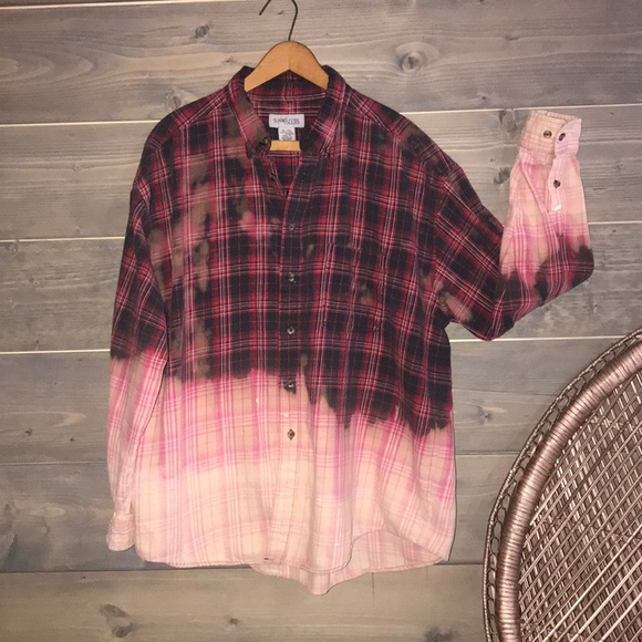 Vintage Tops - Bleached flannel